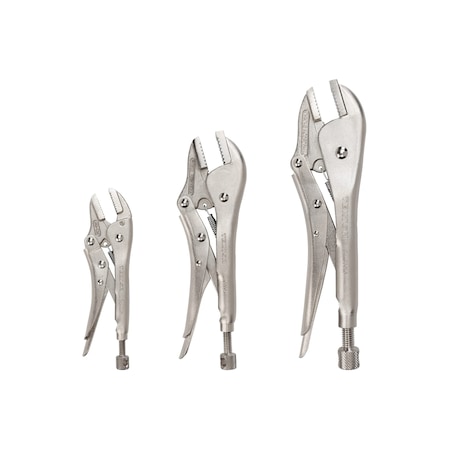Tekton Straight Jaw Locking Pliers Set (3-Piece) PLK90004